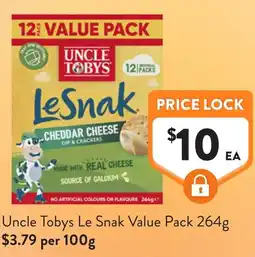 Foodworks Uncle Tobys Le Snak Value Pack offer