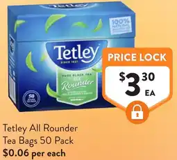 Foodworks Tetley All Rounder Tea Bags offer