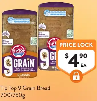 Foodworks Tip Top 9 Grain Bread offer