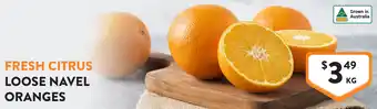 Foodworks Fresh citrus loose navel oranges offer