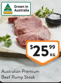 Foodworks Australian Premium Beef Rump Steak offer