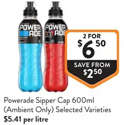 Foodworks Powerade Sipper Cap offer