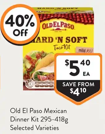 Foodworks Old El Paso Mexican Dinner Kit offer