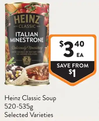 Foodworks Heinz Classic Soup offer
