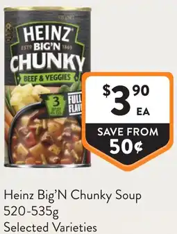 Foodworks Heinz Big'N Chunky Soup offer