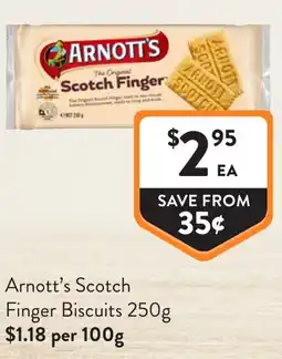 Foodworks Arnott's Scotch Finger Biscuits offer