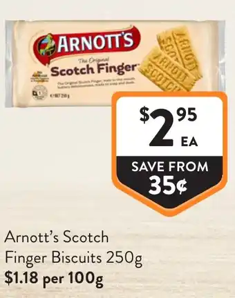 Foodworks Arnott's Scotch Finger Biscuits offer
