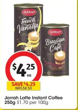 Coles Jarrah Latte Instant Coffee offer