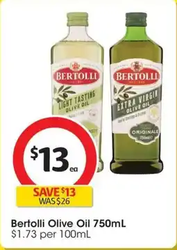 Coles Bertolli Olive Oil offer