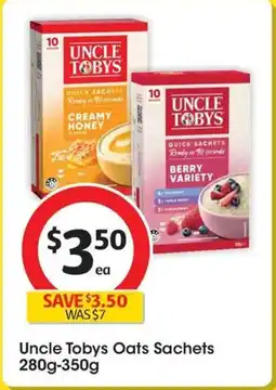 Coles Uncle Tobys Oats Sachets offer