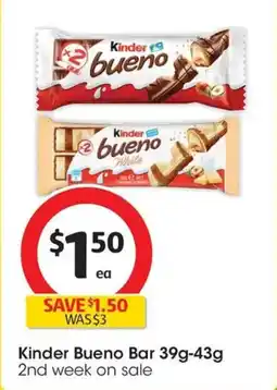 Coles Kinder Bueno Bar offer