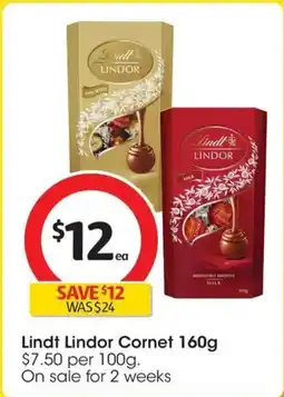 Coles Lindt Lindor Cornet offer