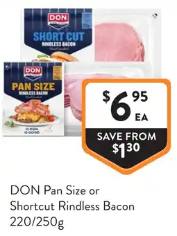 Foodworks Shortcut Rindless Bacon offer