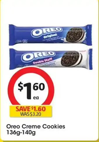 Coles Oreo Creme Cookies offer