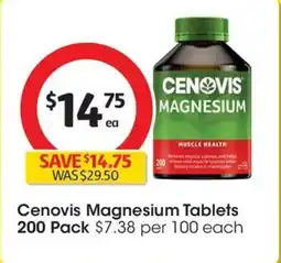 Coles Cenovis Magnesium Tablets offer