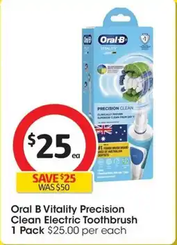 Coles Oral B Vitality Precision Clean Electric Toothbrush offer