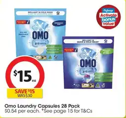 Coles Omo Laundry Capsules offer