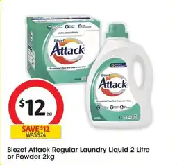 Coles Biozet Attack Regular Laundry Liquid offer