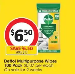 Coles Dettol Multipurpose Wipes offer