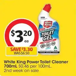 Coles White King Power Toilet Cleaner offer