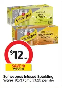 Coles Schweppes Infused Sparkling Water offer