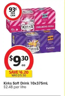 Coles Kirks Soft Drink offer