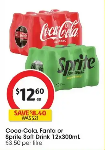 Coles Coca Cola Fanta or Sprite Soft Drink offer