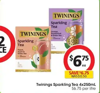 Coles Twinings Sparkling Tea offer