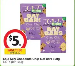 Coles Koja Mini Chocolate Chip Oat Bars offer