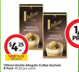 Coles Vittoria Vanilla Affogato Coffee Sachets offer
