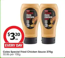 Coles Coles Special Fried Chicken Sauce offer