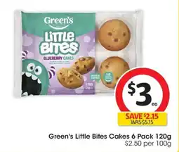 Coles Greens Little Bites Cakes offer
