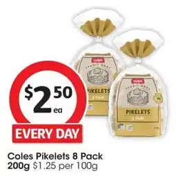 Coles Coles Pikelets offer