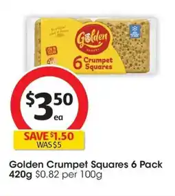 Coles Golden Crumpet Squares offer