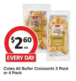 Coles Coles All Butter Croissants offer