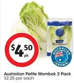 Coles Australian Petite Wombok offer