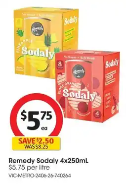 Coles Remedy Sodaly offer