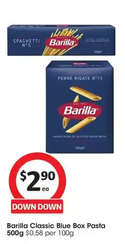 Coles Barilla Classic Blue Box Pasta offer