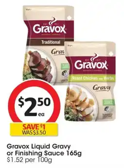 Coles Gravox Liquid Gravy Roast Chicken with Herbs or Finishing Sauce offer