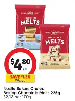 Coles Nestlé Bakers Choice Baking Chocolate Melts offer