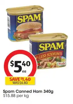 Coles Spam Canned Ham offer