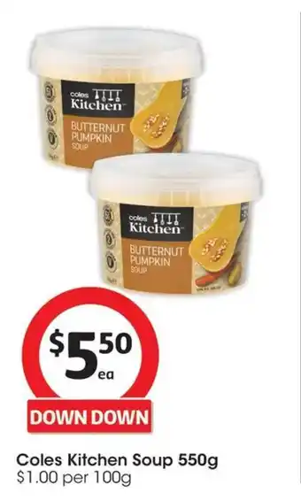 Coles Coles Kitchen Soup offer
