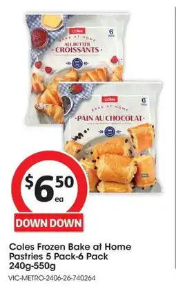 Coles Coles Frozen Bake at Home Pastries offer