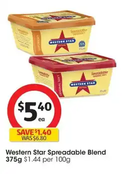 Coles Western Star Spreadable Blend offer