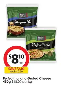 Coles Perfect Italiano Grated Cheese offer