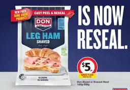 Coles Don Sliced or Shaved Meat offer
