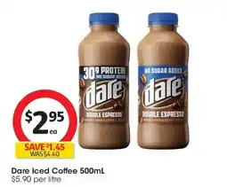 Coles Dare Iced Coffee offer