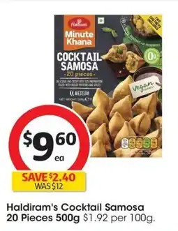 Coles Haldiram's Cocktail Samosa offer