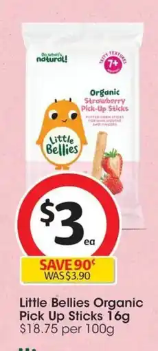 Coles Little Bellies Organic Pick Up Sticks offer