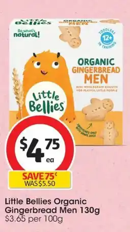 Coles Little Bellies Organic Gingerbread Men offer